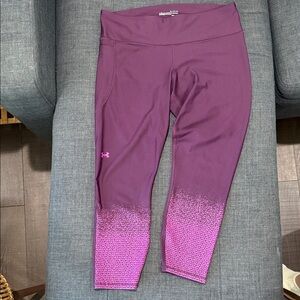 Under Armour Purple and Pink Gradient Leggings